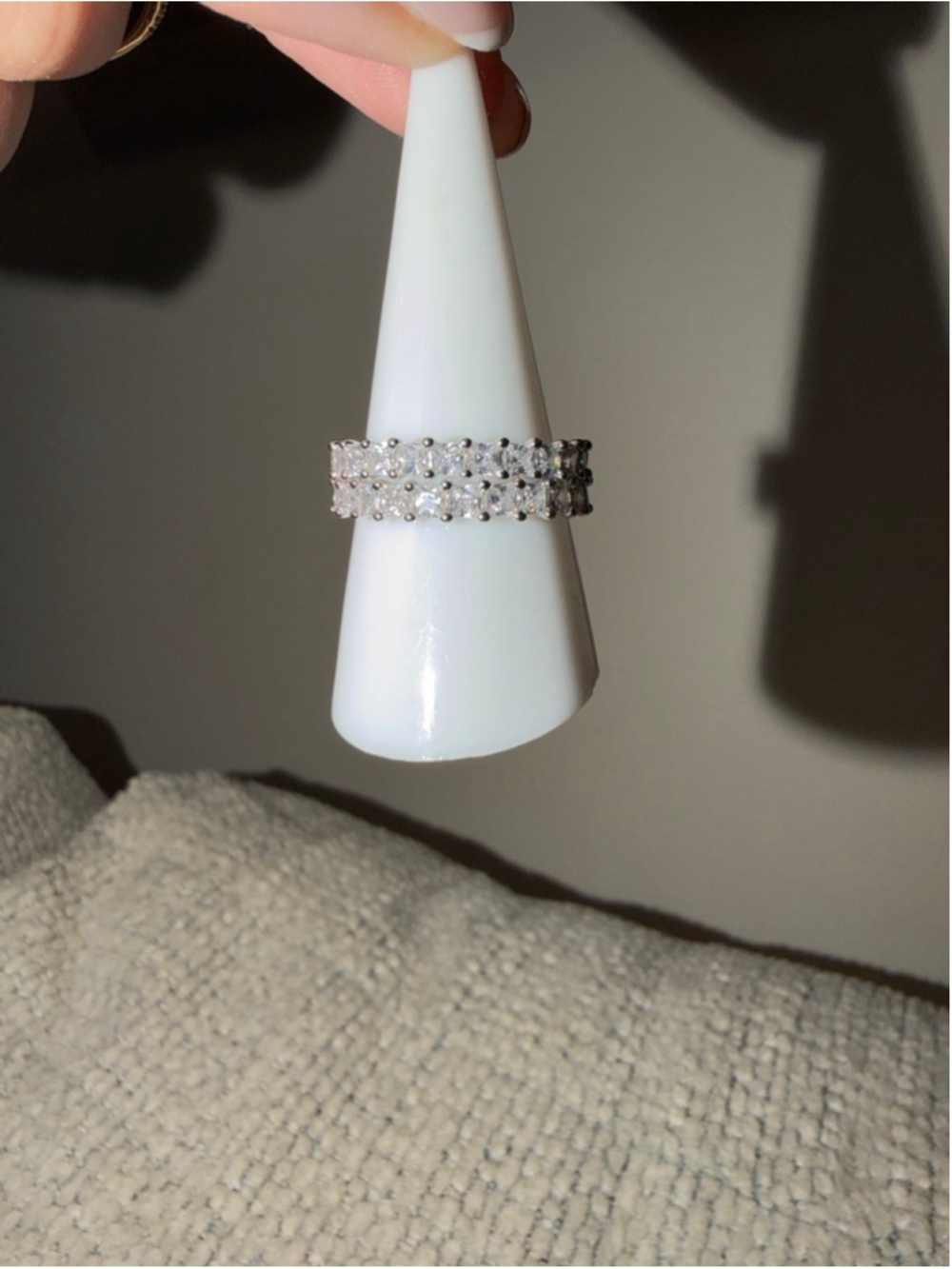 Women's Unspoken Dreams Silver Diamond Cubic Zirconia Ring Bomb Party
